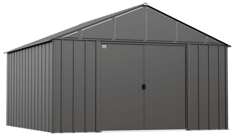 Classic 12x12-ft Charcoal Corrosion-Resistant Metal Shed C4235