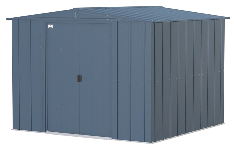 Classic Galvanized Steel Storage Shed, Blue Grey, 8-ft x 8-ft X7692