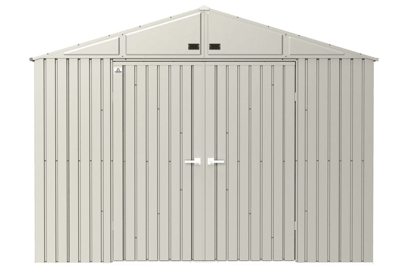 Elite 10x12-ft Cool Grey Corrosion-Resistant Steel Storage Shed M5787