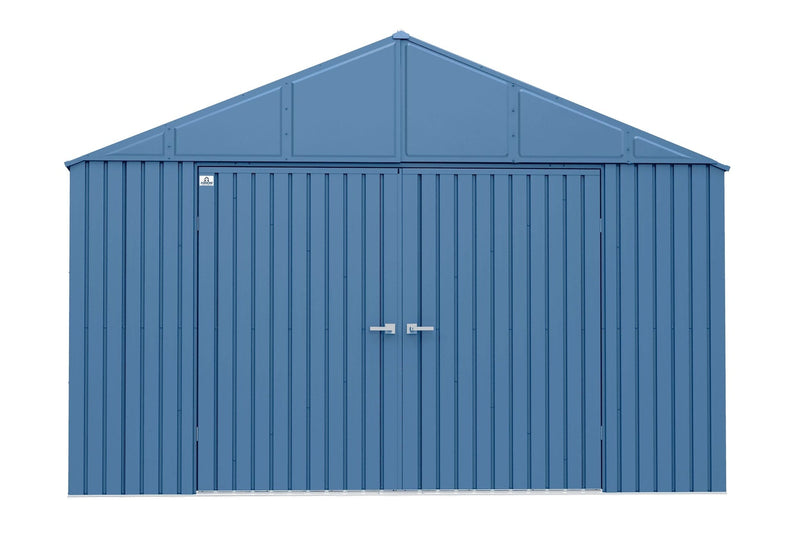 Elite 12x12-ft Blue Grey Corrosion-Resistant Steel Shed R5948