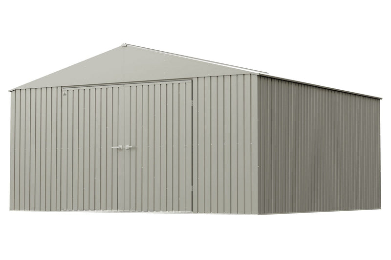 Elite 14x14-ft Cool Grey Corrosion-Resistant Steel Storage Shed X5517