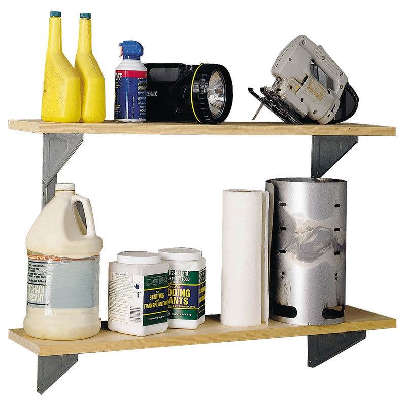 Galvanized Steel Shelf Kit with Hanger and Brackets H9285