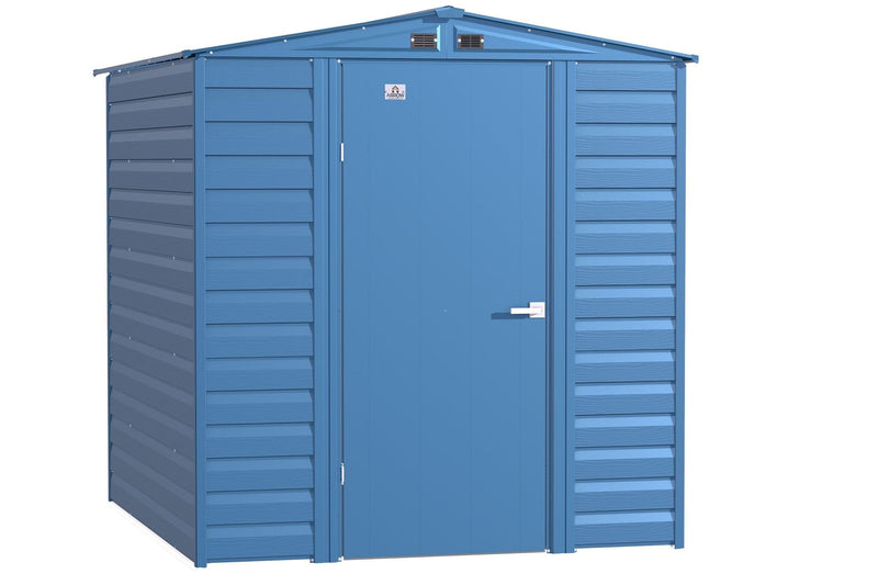 Select Galvanized Steel Storage Shed, Blue Grey, 6-ft x 7-ft C0058