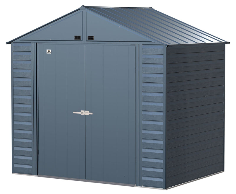 Select Galvanized Steel Storage Shed, Blue Grey, 8-ft x 6-ft G3509