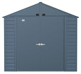 Select Galvanized Steel Storage Shed, Blue Grey, 8-ft x 8-ft