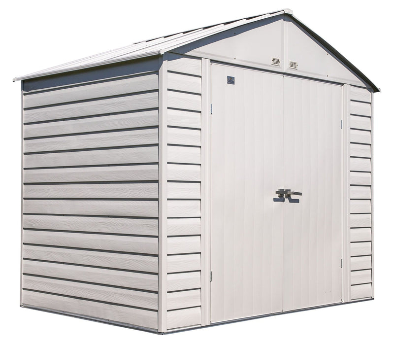 Select Galvanized Steel Storage Shed, Flute Grey, 8-ft x 6-ft C5632