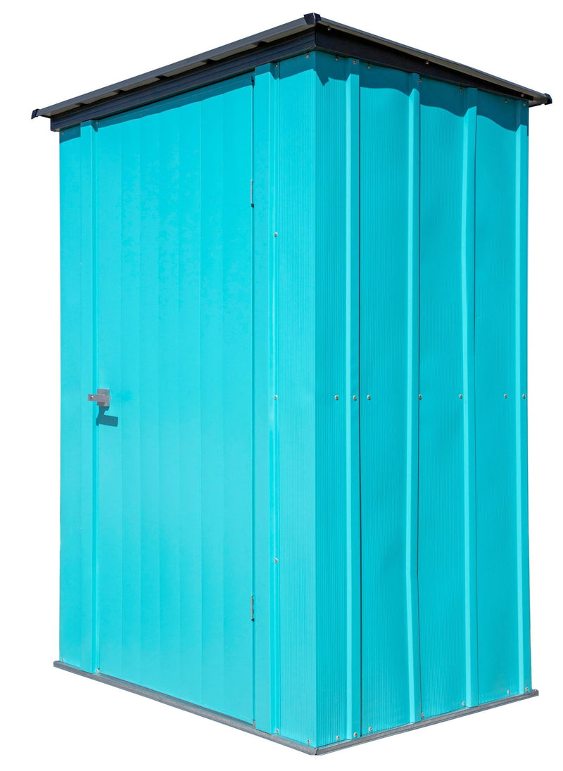 Spacemaker Patio Steel Storage Shed, Teal, 4-ft x 3-ft H7099
