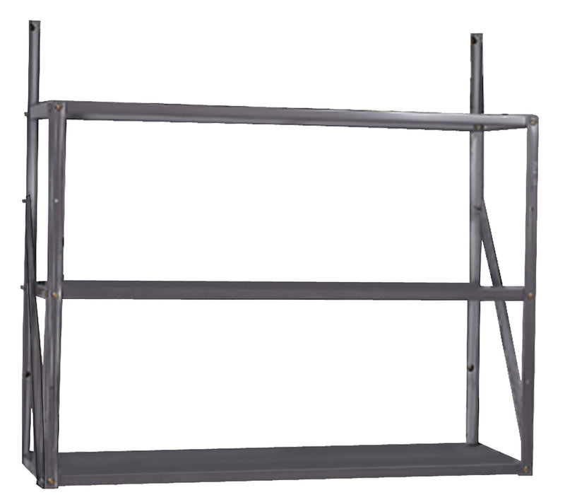 Telescoping 3-Tier Galvanized Steel Shelf Kit X1187