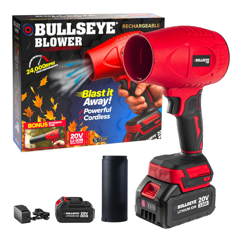 Bullseye 20V Cordless Rechargeable Handheld Leaf Blower O9986
