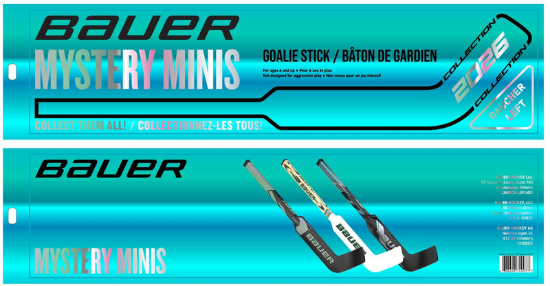 2026 Mystery Mini Goalie Hockey Stick, 18-in S4547