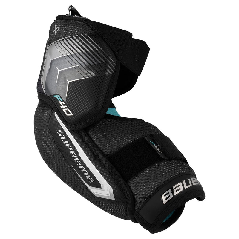 Supreme F40 Hockey Elbow Pads, Intermediate, Black, Assorted Sizes K6820