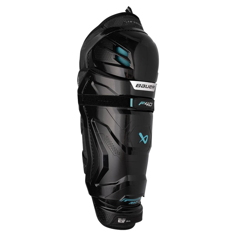 Supreme F40 Hockey Shin Guards, Senior, Black, Assorted Sizes P5720