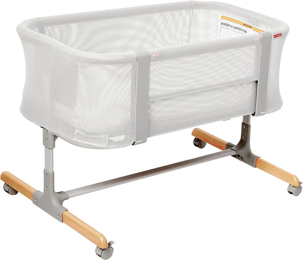 Baby Bassinet, Cozy Up 2-in-1 Bedside Sleeper & Bassinet, Grey N4457