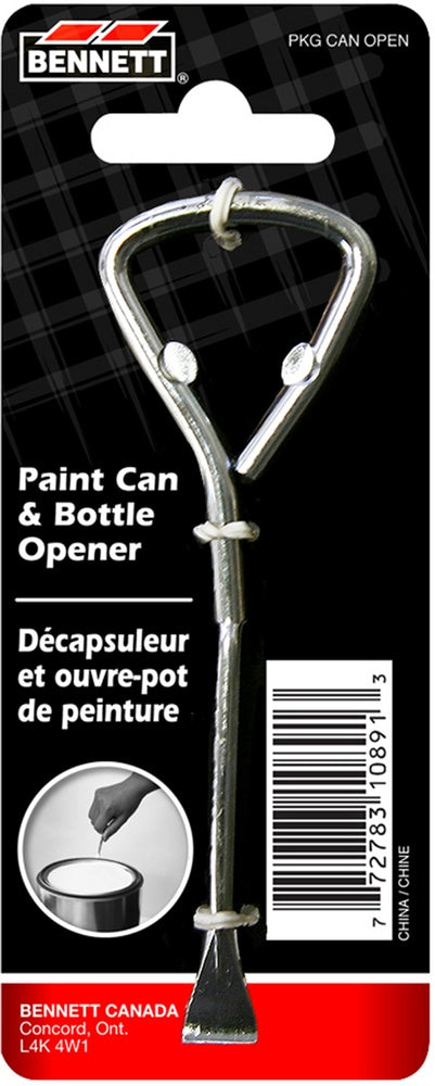 Metal Paint Can & Bottle Opener, Silver G8485