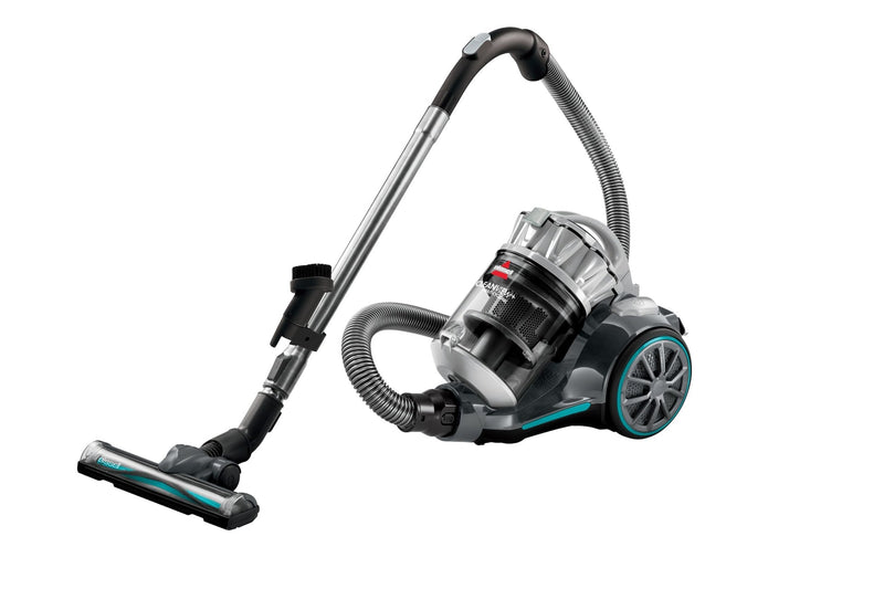BISSELL CleanView Plus Multi-Cyclonic Lightweight Bagless Corded Canister Vacuum Cleaner, Silver D5264