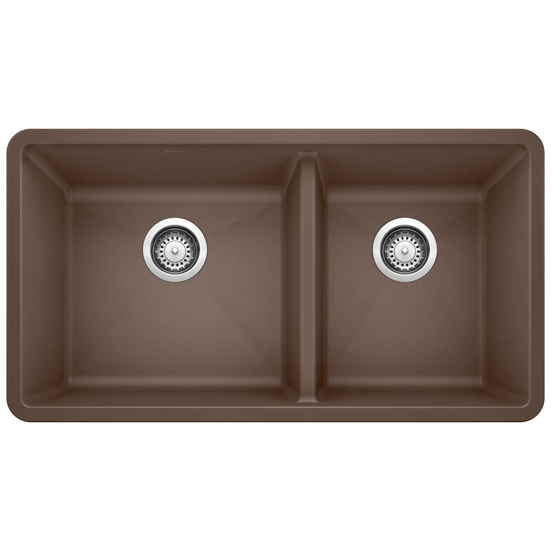 60/40 Double Bowl Undermount Kitchen Sink, Café, 33-in D5438