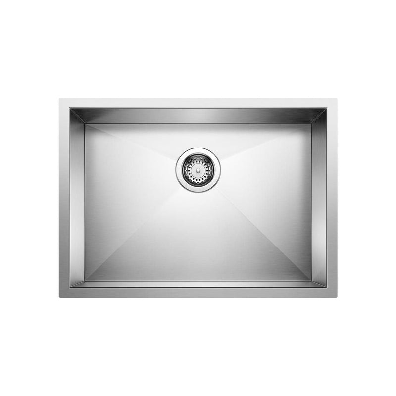 Quatrus R0 25-in Single Bowl Undermount Stainless Steel Kitchen Sink C5564