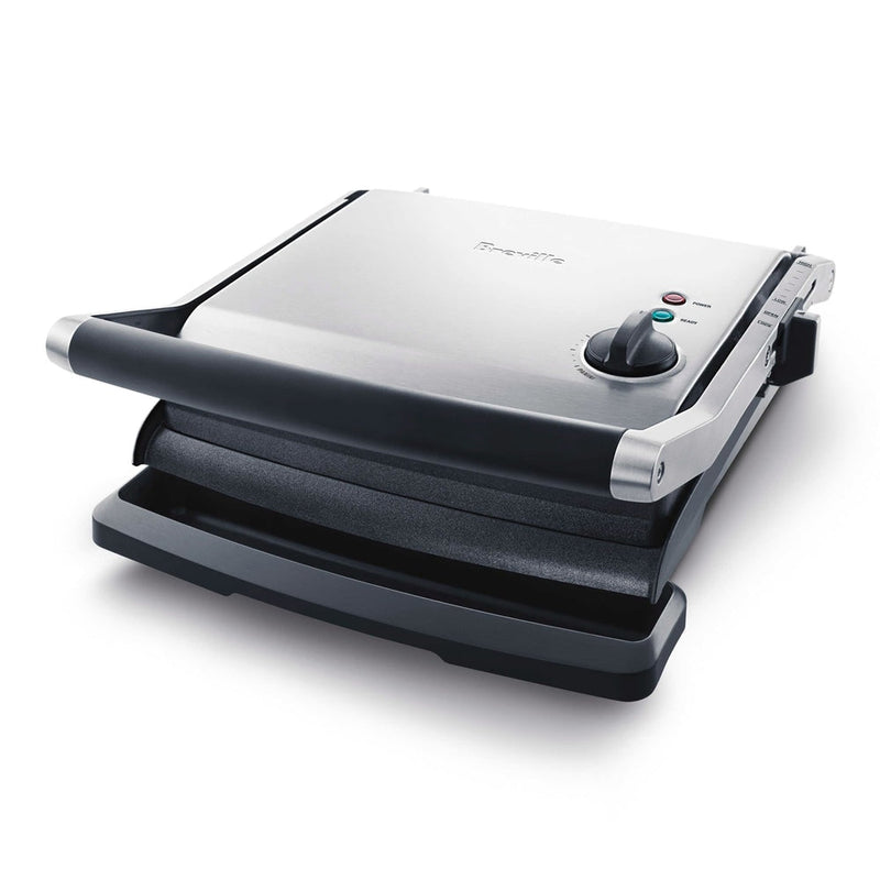 Panini Non-Stick Indoor Grill & Sandwich Press, Brushed Stainless Steel T3476