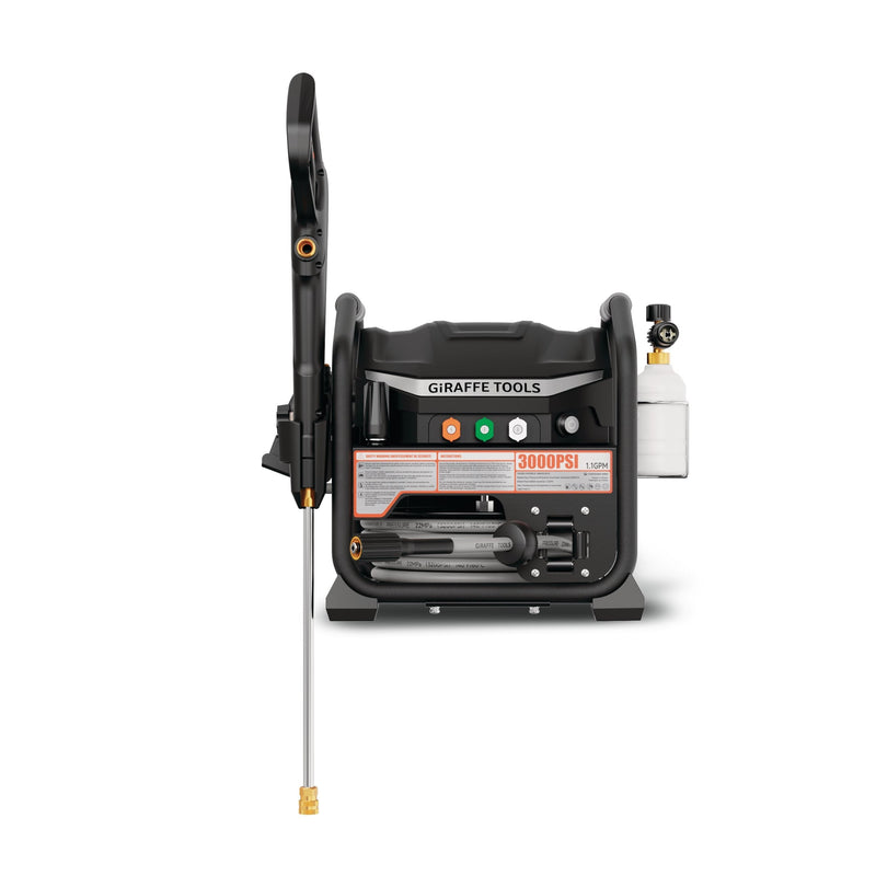 Brushless Electrical Pressure Washer 3000 PSI, with 50 ft retractable hose I3183
