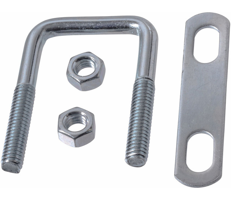 Square U Bolt, Carbon Steel and Zinc-Plated, 2-1/2 x 1-1/3-in R1421