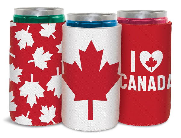 Canada Day Drink Cover Sleeves, Assorted Designs, 3-pk W6477