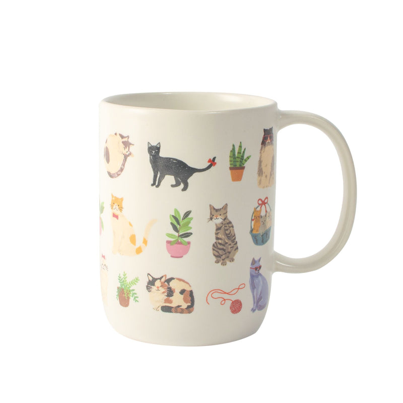 Cat Stoneware Mug, 16-oz F3547