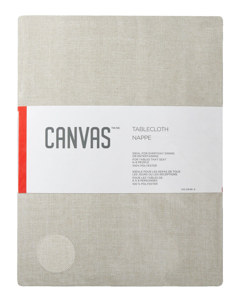 Oatmeal Table Cloth, 60 x 84-in F4187
