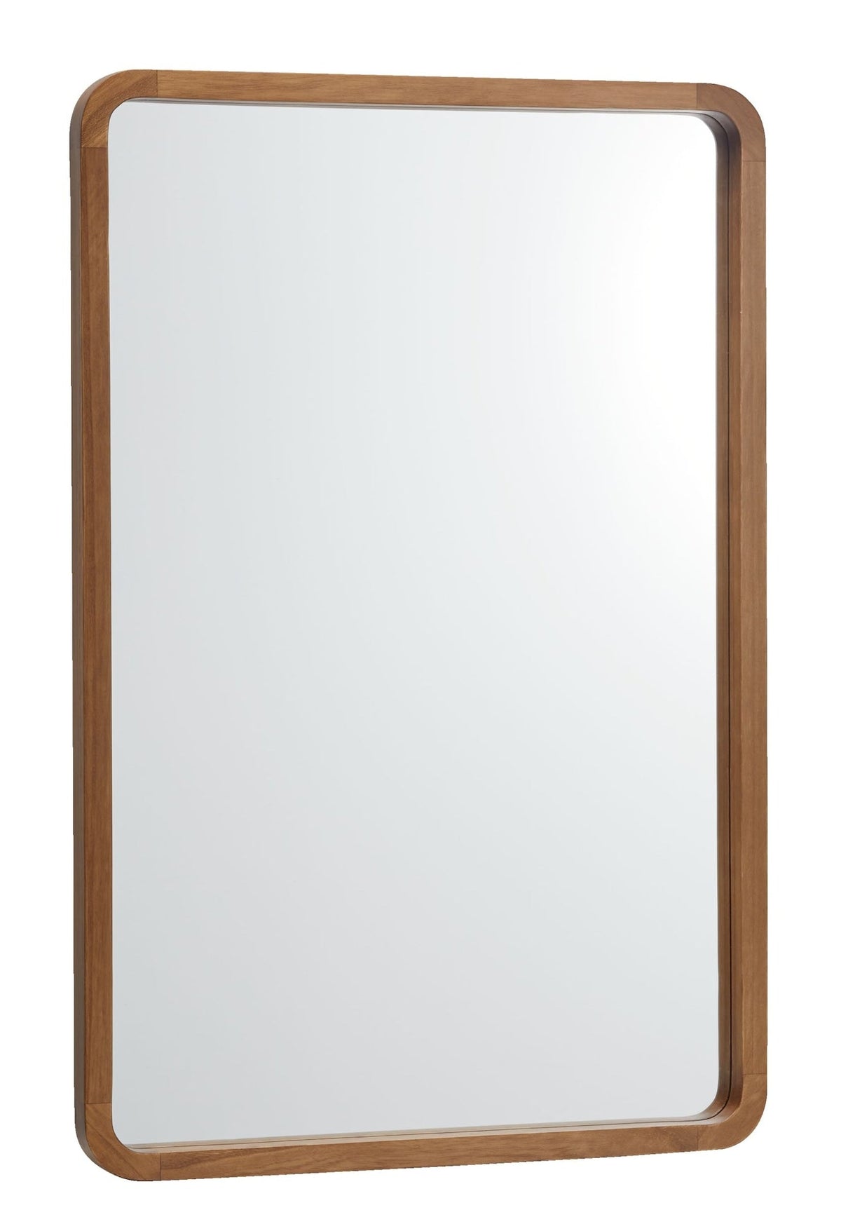 Springside Pearwood Rectangular Wall Mirror, Brown, 24 x 36-in