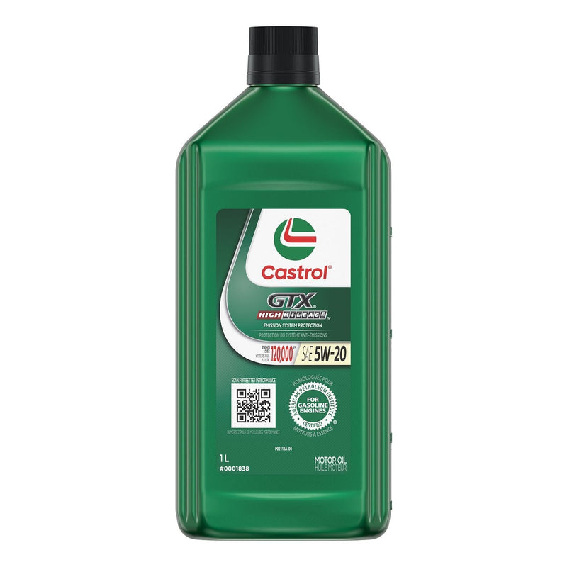 GTX High Mileage 5W20 Conventional Engine/Motor Oil, 1-L K9686