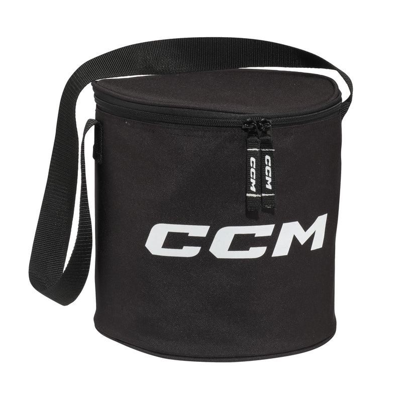 Hockey Puck Bag, Black, 10-in P9568