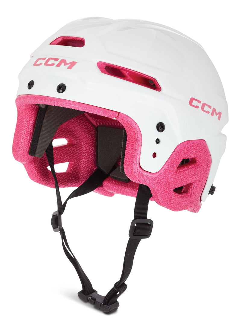 Multi-Sport Hockey Helmet, Youth, White/Pink R5127