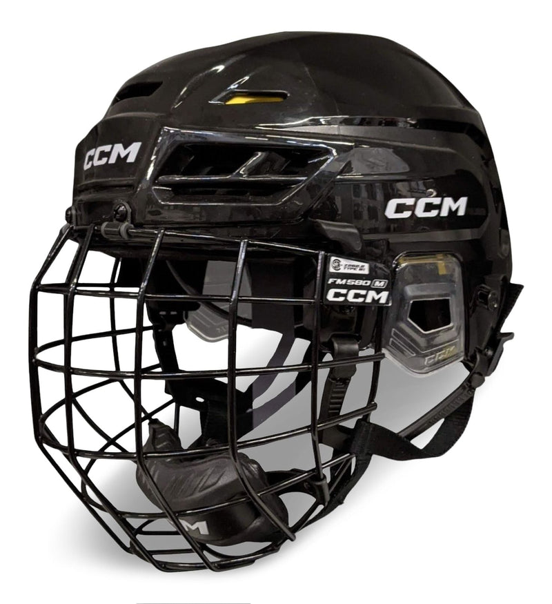 Tacks 120 Hockey Helmet & Cage Combo, Junior/Senior, Black, Various Sizes Y6448