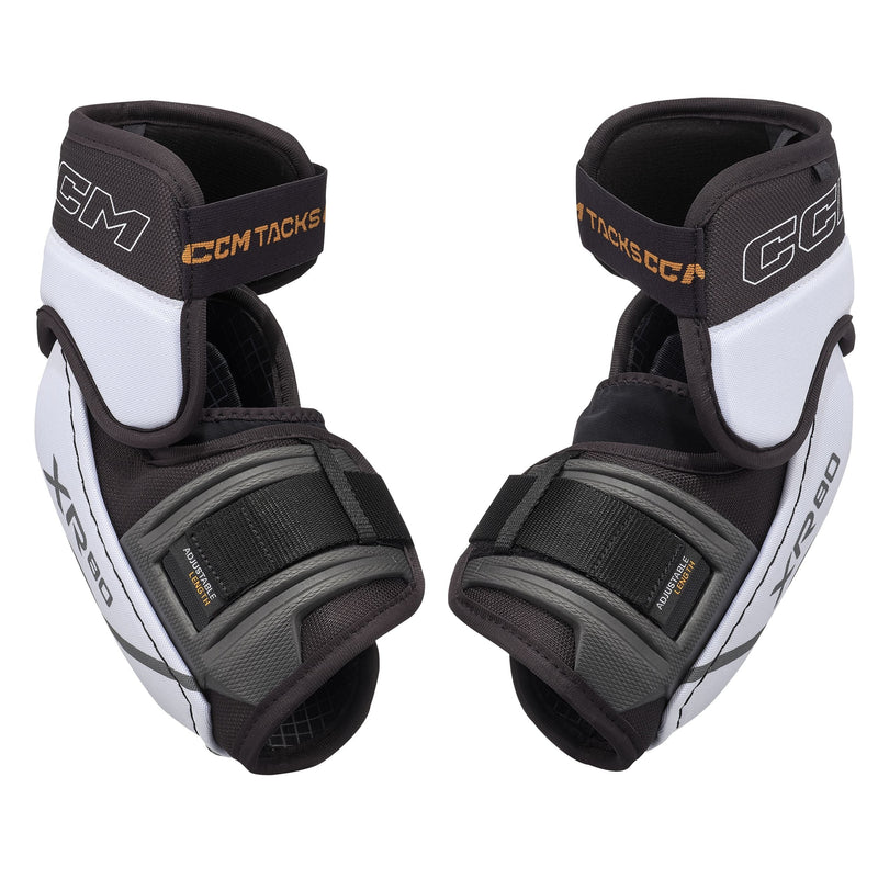 Tacks XR80 Hockey Elbow Pads, Senior, Black/White/Grey, Assorted Sizes F4346