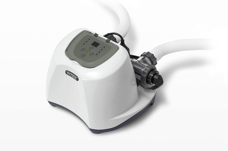 QS1200 Krystal Clear Saltwater Chlorine System for Above Ground Pools: Keeps Water Clear – Reduces Chemical Use – Sleek Control Panel with Buttons – Up to 15000 Gallon Pools G4614