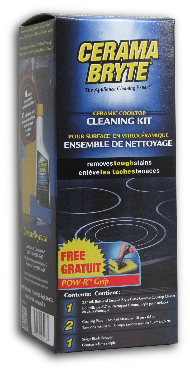 Ceramic Cooktop Cleaning Kit, 237-mL, Includes Cream Cleanser, 2 Pads and 1 Scraper Z7099