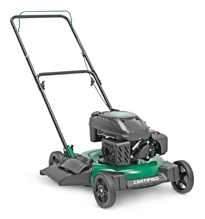 150cc 2-in-1 Gas Engine Walk Behind Push Lawn Mower with Side Discharge, 21-in T7990