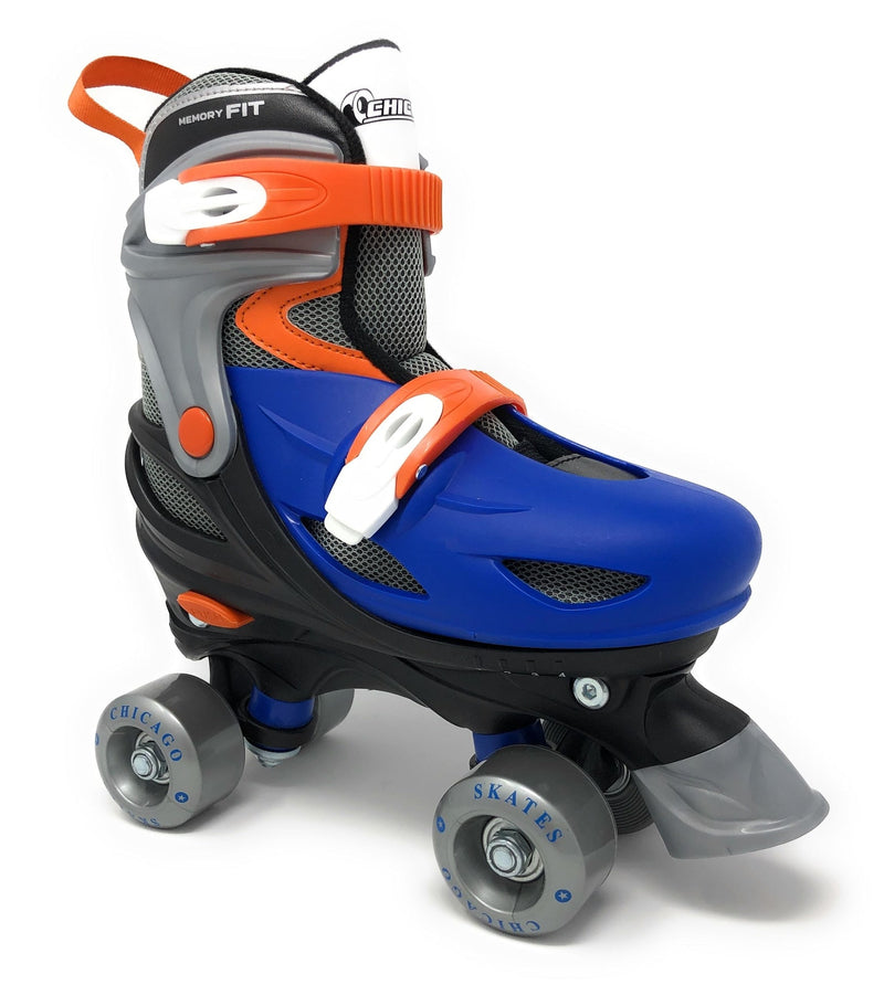 Kids' Adjustable Roller Skates, Blue P4709