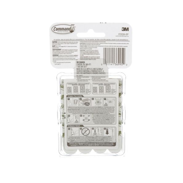 Adhesive Picture Hanging Strips Value Pack, White, 12-lbs to 16-lbs, Assorted Sizes, 24 Strips per Pack N6495