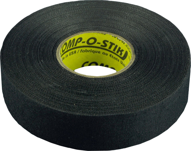 Cloth Hockey Stick Tape, Black, 24-mm x 15-m, 4-pk H8615