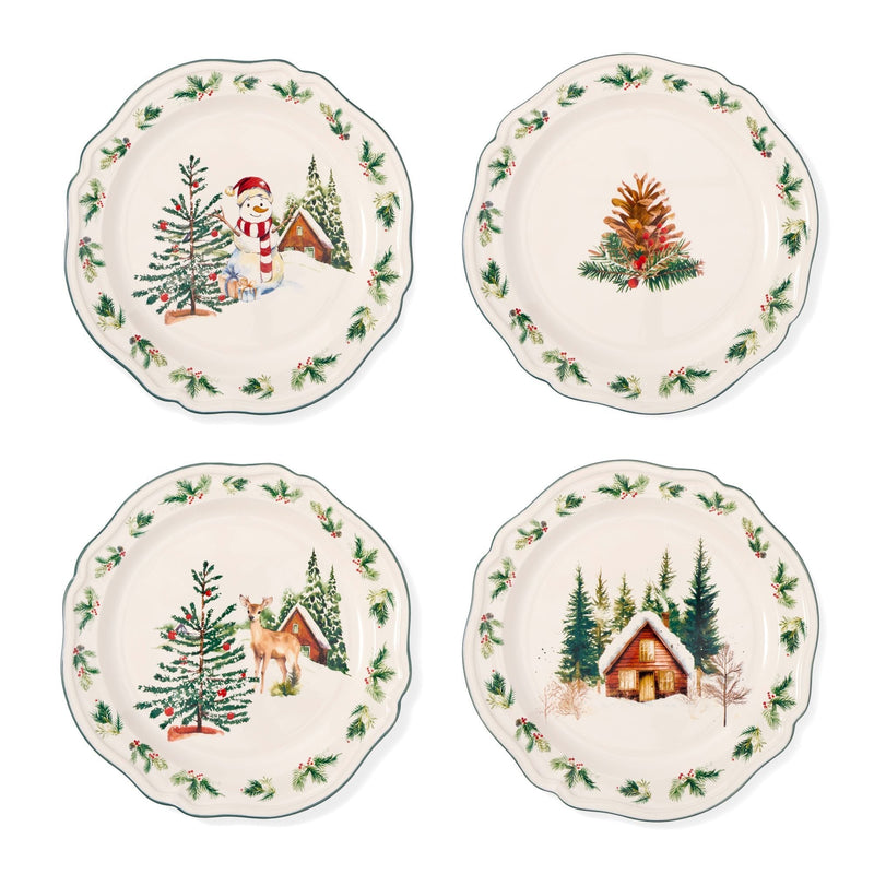 15-cm Winter Berry Appetizer Plates, 4-pk I1945
