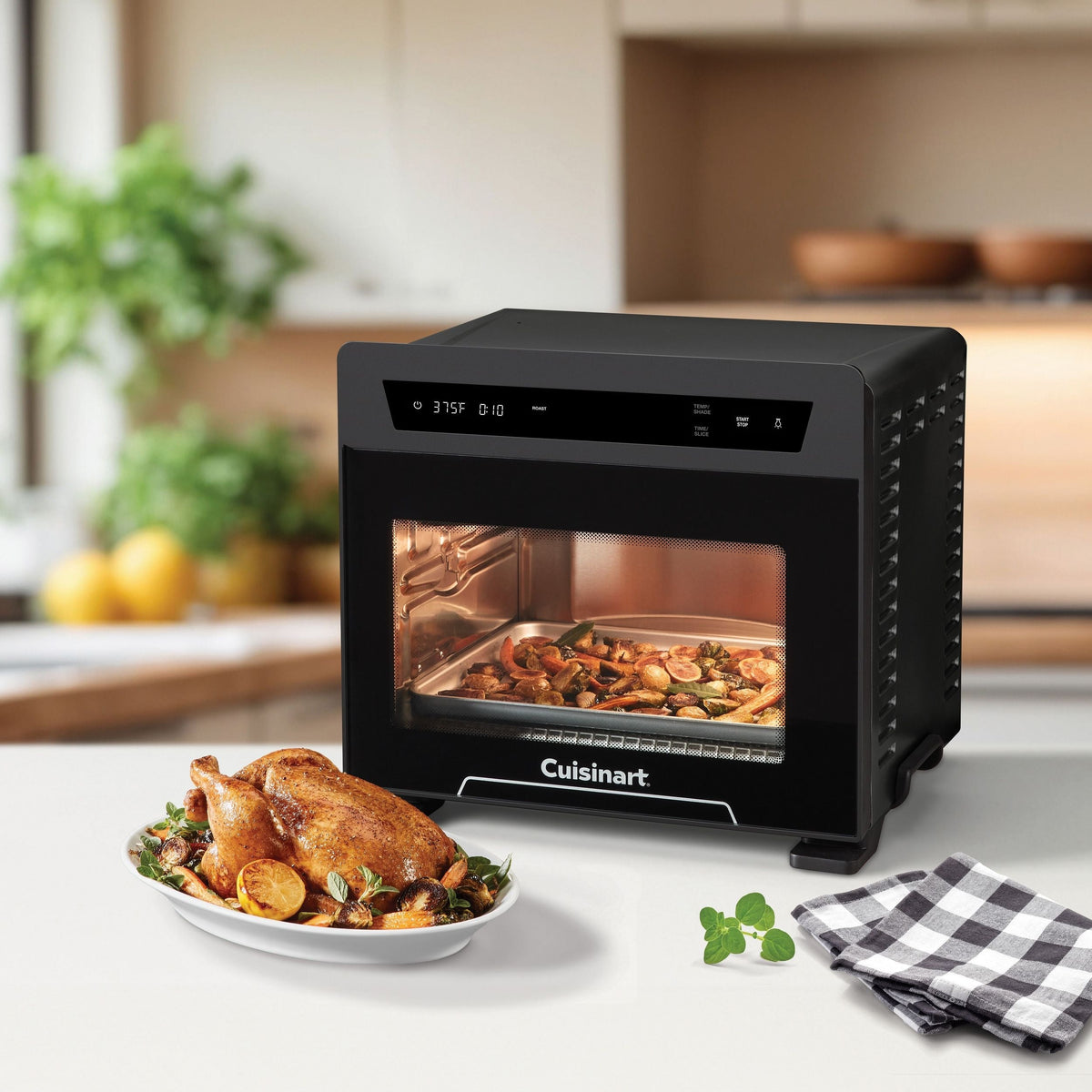 Air Fryer Toaster Oven with Double Layer Door, 26-L