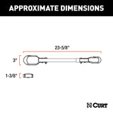 18016 Adjustable Bike Adapter Beam for Angled Frames, 22-1/-in to 31-in