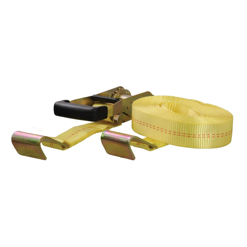 83048 27-ft Yellow Cargo Strap with Flat Hooks (3,333-lb) J9681