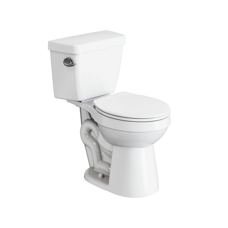 2-Piece Round Toilet Bowl with Soft Close, White, 4.8-L, Single Flush W0582