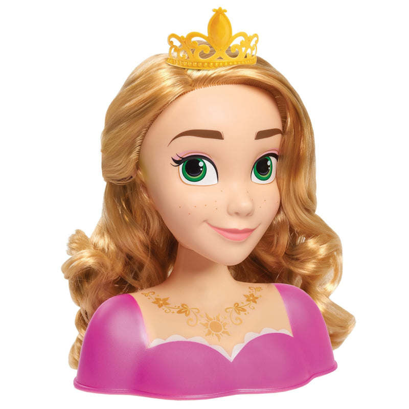 Princess Deluxe Hair Styling Head Toy with 14 Accessories, Assorted, Ages 3+ F9928