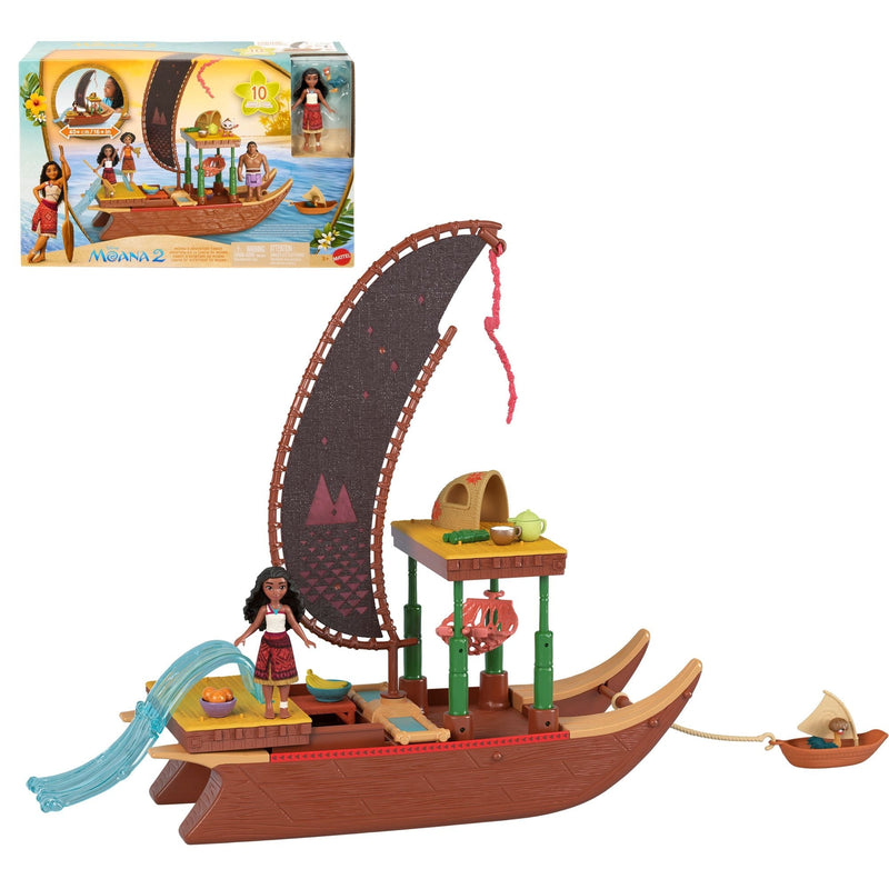 Princess Moana's Adventure Canoe Transforming Toy Set for Ages 4+ Z5160
