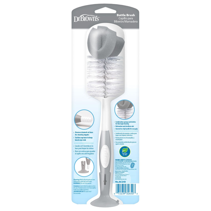 Soft Touch Bottle Brush, Grey T3595