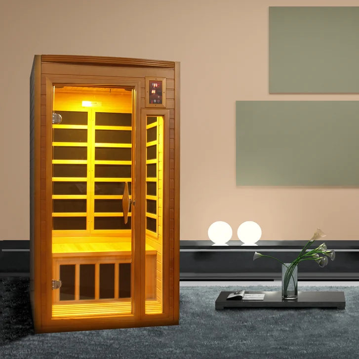 Dynamic Saunas Barcelona 1- to 2-person Infrared Carbon Sauna X0304