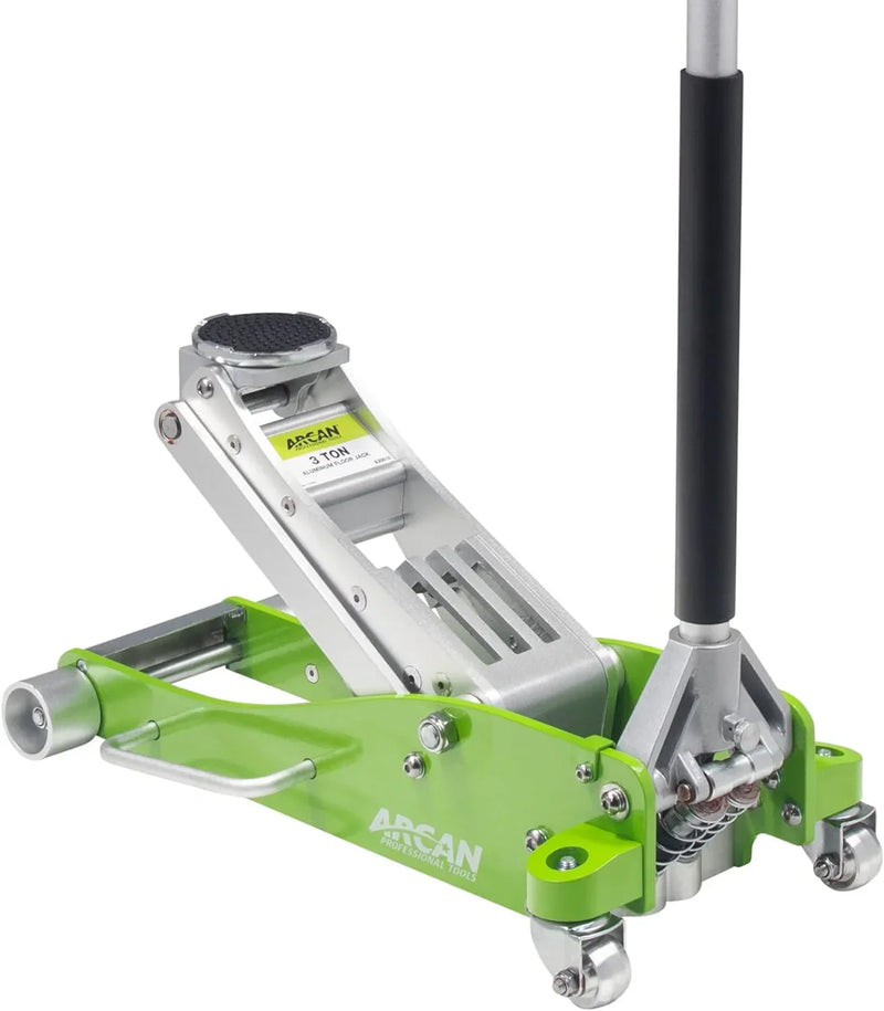 Tools 3-Ton Quick Rise Aluminum Floor Jack with Dual Pump Pistons & Reinforced Lifting Arm (A20018_A20019) O6640