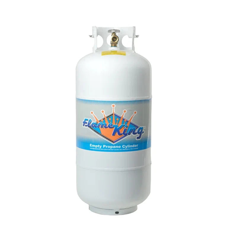 Flame King YSN401 40 lbs. Empty Propane Cylinder with Overfill Protection Device Valve E7708